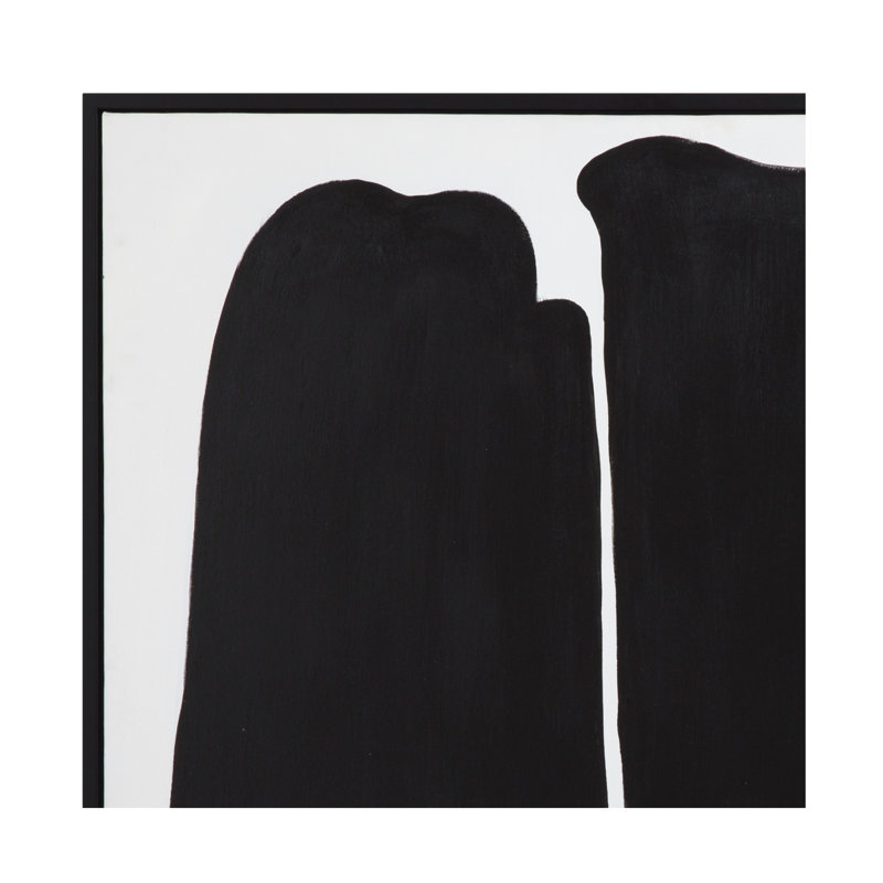 Toile encadrée à formes parallèles