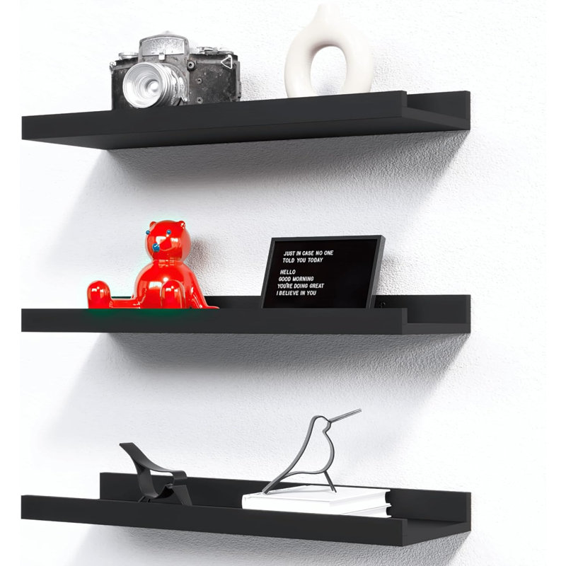 3 Piece Wood Floating Shelf