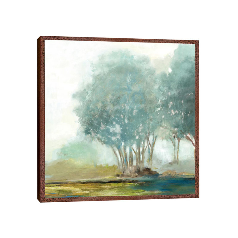 Blueberry Hill II, Square 1 Piece Painting on Canvas, 66.04 cm H x 66.04 cm W, Classic Brown Wood Framed Canvas