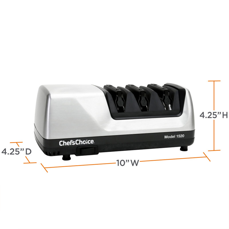 Chef'sChoice 1520 Brushed Metal Electric Knife Sharpener