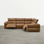 Canapé inclinable électrique à double moteur de 124 po avec conception murale zéro, appui-tête réglable et cuir fleur-544173651-544173654