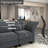 Ahren Velvet Reclining L-Shaped Sectional Reversible-1223230517