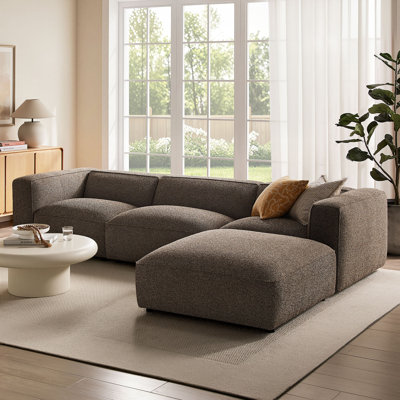 Canapé modulaire avec repose-pieds 4 pièces Coledale