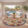 Bernia Floral Ivory/Red/Green Indoor/Outdoor Area Rug