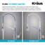 KRAUS Bolden 2-in-1 Commercial Style Pull-Down Single Handle Water Filter Kitchen Faucet for Reverse Osmosis or Water Filtration System-91893237