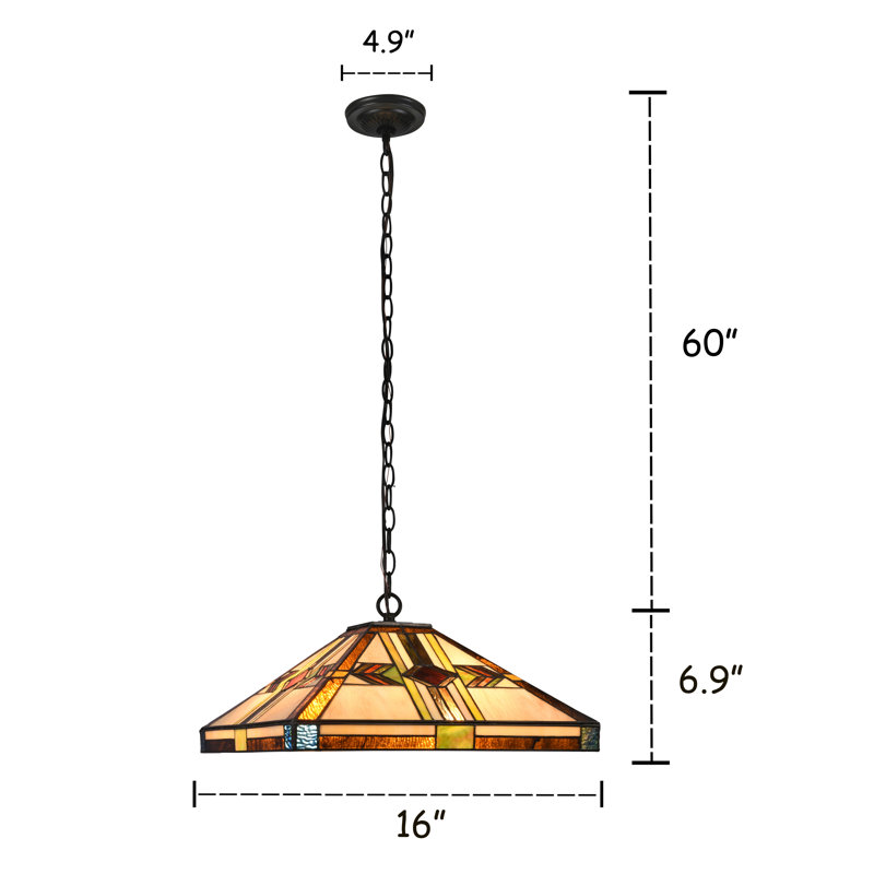 Luminaire suspendu pour 2 lumières unique Andrus