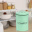 Composteur de comptoir de cuisine, bac de compostage intérieur de 1,0 gallon, bac à compost vert énergétiquement avec couvercle scellé pour seau à compost