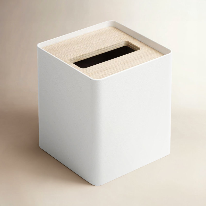 Boîte à mouchoirs réutilisable Yamazaki Home, Blanc