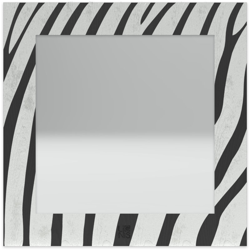 Nori Bathroom/Vanity Mirror, Black/Silver