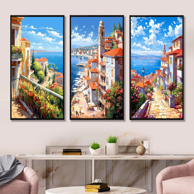 Beautiful Scenery In Italy - Italy Wall Art Prints Set Of 3