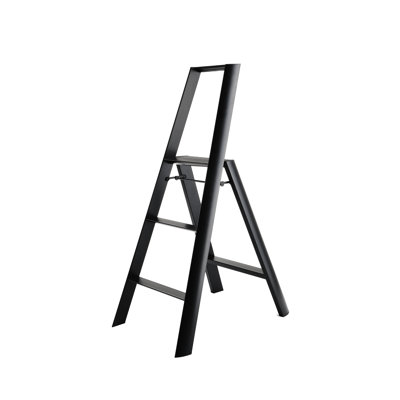 lucano 3 - Step Aluminum Lightweight Folding Ladder Step Stool