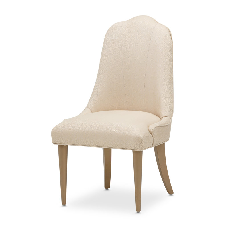 Malibu Crest Upholstered Dining Chair, Burnished Gold