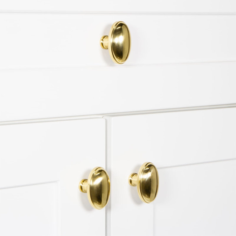 Eden Prairie Cabinet Knob, Polished Brass