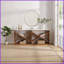 Table basse extra longue 70,87 pouces Farmhouse - en forme de X détachable, espace de rangement spacieux pour l'entrée et Salon (blanc)-81325481