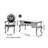 European style desk and chair set