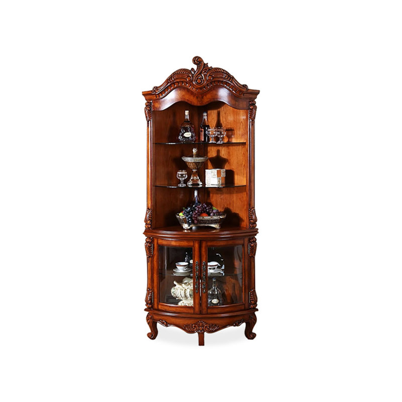 Armoire de coin en bois de cerisier, Bois de cerisier