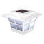 Éclairage de poteau de clôture à DEL intégrée à énergie solaire 4 po x 4 po avec adaptateur de base inclus Prestige-23282567-23282570