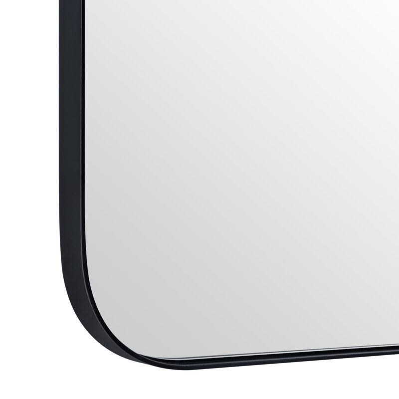 Miroir de salle de bain Javeion, Noir, 48 po x 30 po