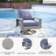 Chaise longue pivotante avec coussin Cogswell