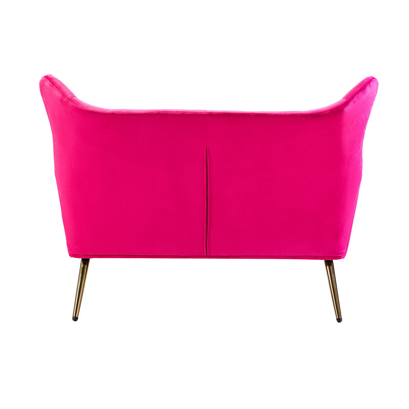 Causeuse Dexton, Rouge rose