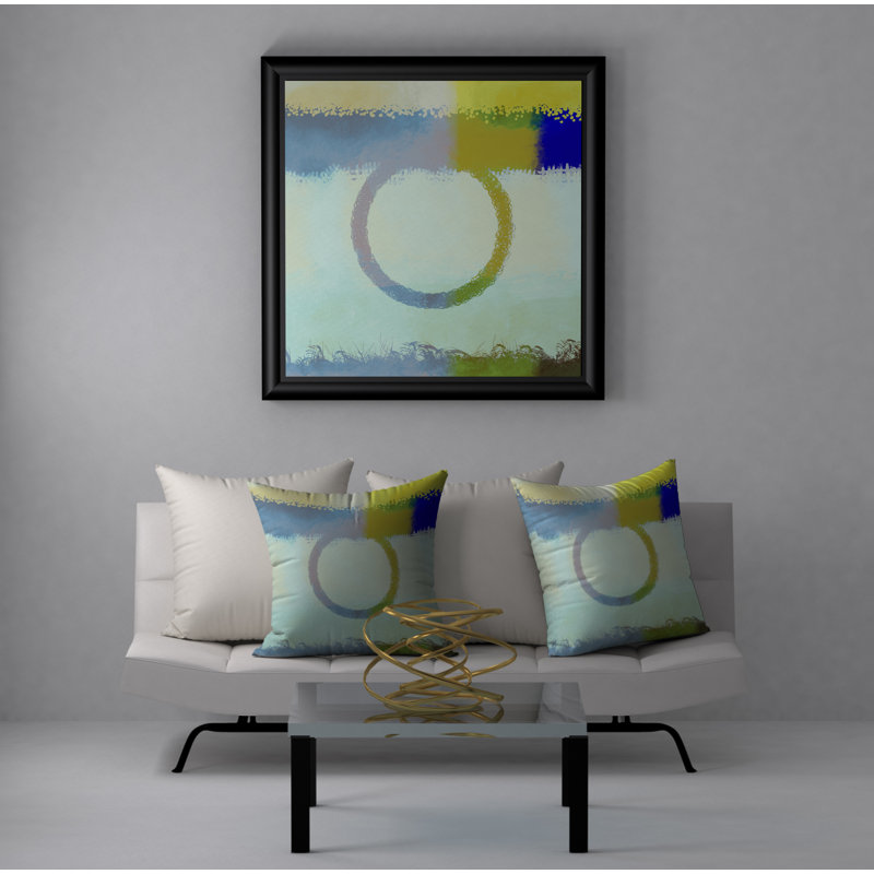 Abstract Reversible Throw Pillow, 20" H x 20" W