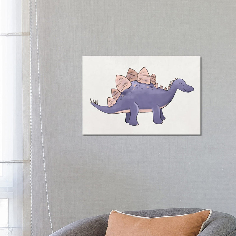 Stegosaurus by Katie Bryant - Wrapped Canvas Gallery-Wrapped Canvas Giclée, 66.04 cm H x 45.72 cm W x 1.91 cm D