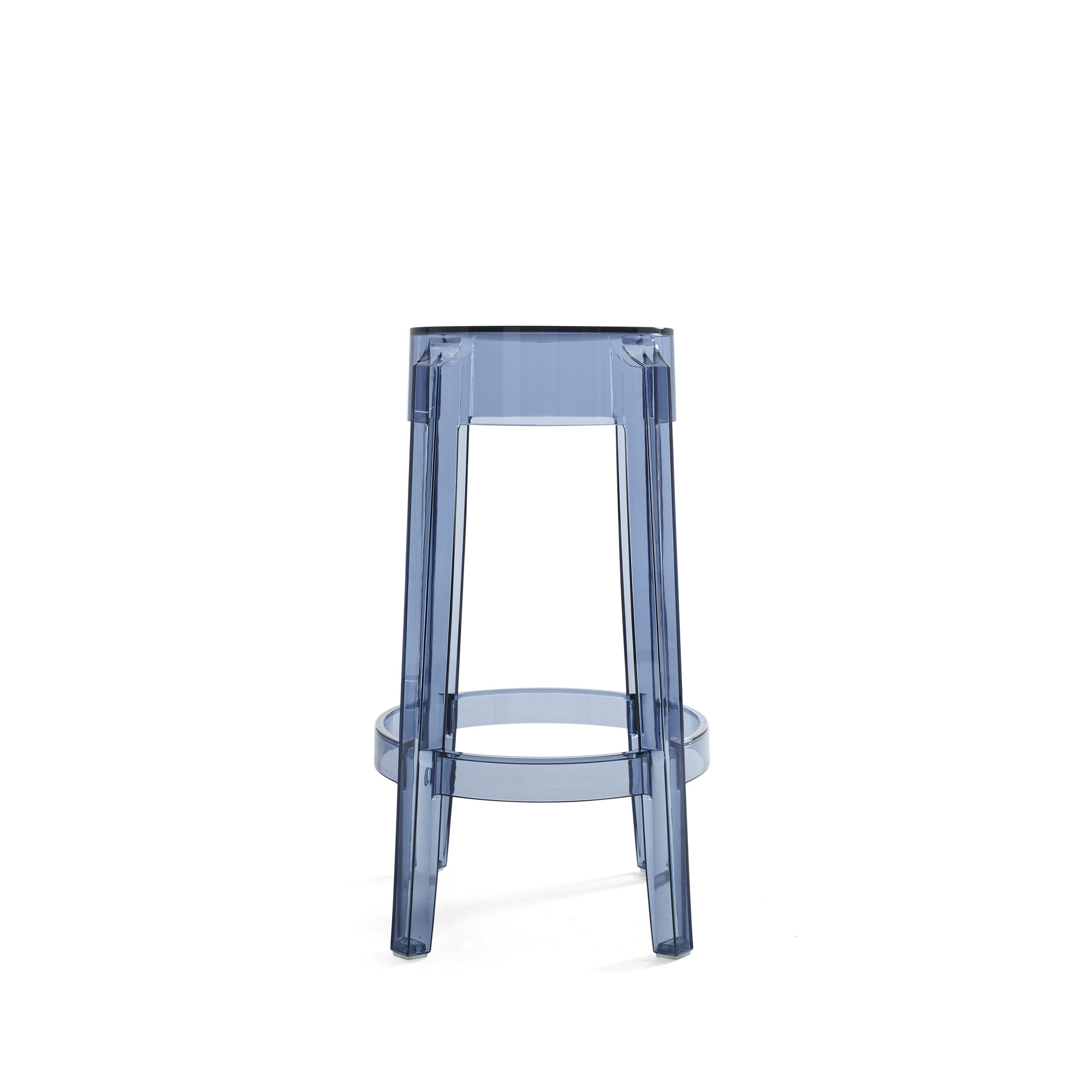Charles Backless Outdoor Bar Stool, Powder, 25.59"