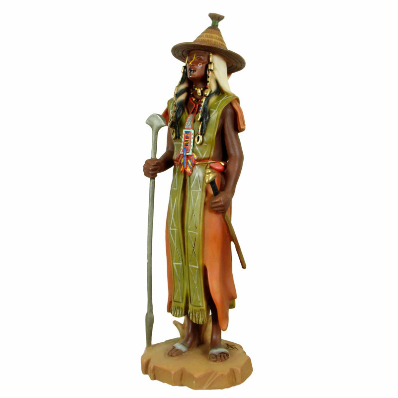 Figurine Cales albâtre Fulani Warrior