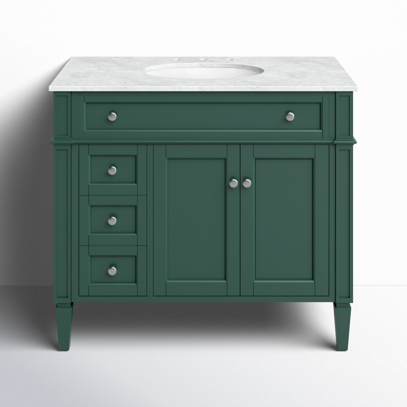 Rivers 40'' Single Bathroom Vanity, Green