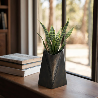 8" Fairbanks Small Metal Vase
