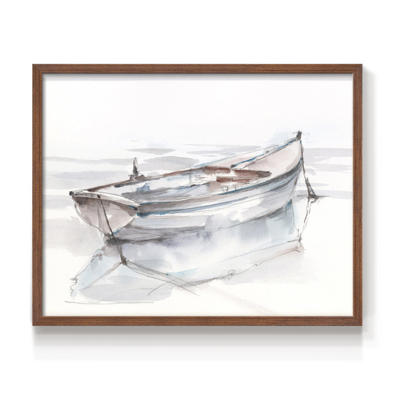 «Rolling Fog II», impression encadrée, H 11 po x l 14 po, Noyer