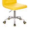 Norrin Armless Ergonomic Adjustable Swivel Office Chair with Wheels – Modern Rolling Computer Desk Chair, Comfortable Task Chair for Home Office, Study, or Vanity-1885297191