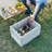 Aarn Folding Storage Bins with Wooden Lids, 55 Qt Large Collapsible Storage Box with Handles