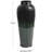 Finchley Metal Color block Abstract Decorative Green Vase with Paint Streak Designs-117220448