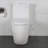 KDK HOME Modern Elongated Toilet Siphon Jet Dual-Flush Round Toilet with Soft Closing Seat