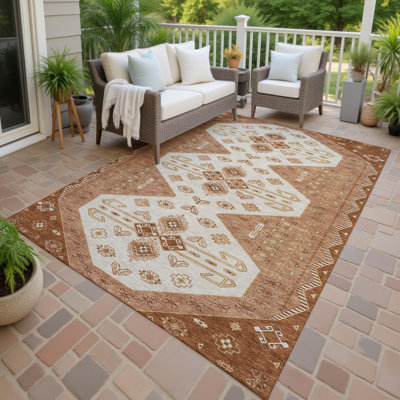 Machine Washable Indoor/Outdoor Chantille ACN2565 Global Rug