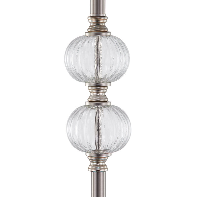 Lampe sur pied traditionnelle 62 po Dedra, Transparent