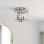 Dishman Glass Semi Flush Mount