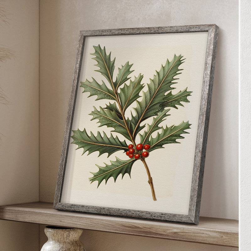 Art des Fêtes de Noël - série 2 - CCLXII, reproduction encadrée - bois massif, H 15 po x l 12 po