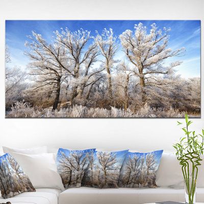 Beautiful Winter Evening View - Reproduction de photo sur toile tendue