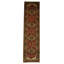 Tapis de couloir oriental en coton / laine noir / orange 2 pi 7 po x 11 pi 10 po Wardean