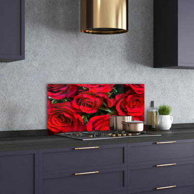 Alduina 50cm W x 100cm L Glass Peel and Stick Panel