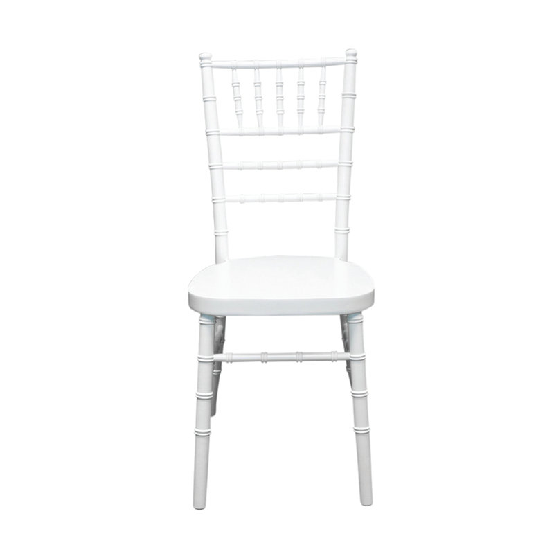 Arrington 43cm H Solid Wood Ladder Back Stacking Side Chair, White
