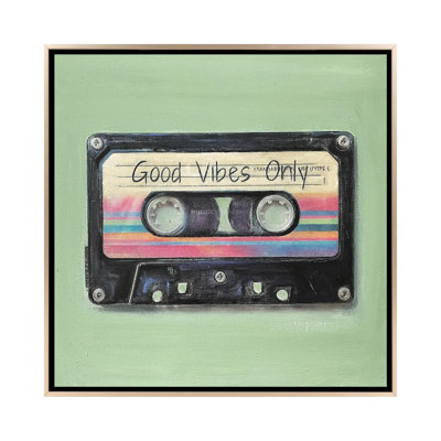 Good Vibes Only - Wall Art Print - Framed Canvas