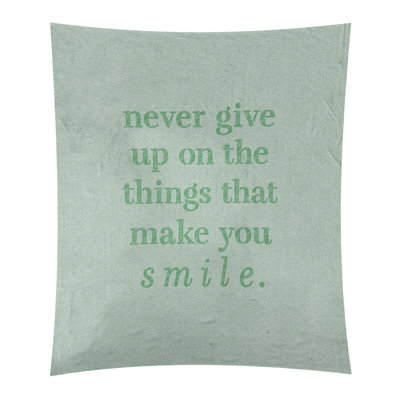 Tapisserie en polyester et citation manuscrite en polyester perseverance