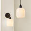 Hibbitts 22cm H Glass Oval Pendant Shade ( Slip-On ) in White
