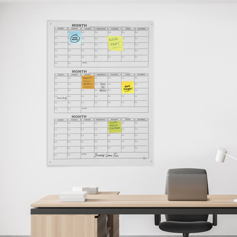 Kanyla Quarterly Planner Dry Erase Board
