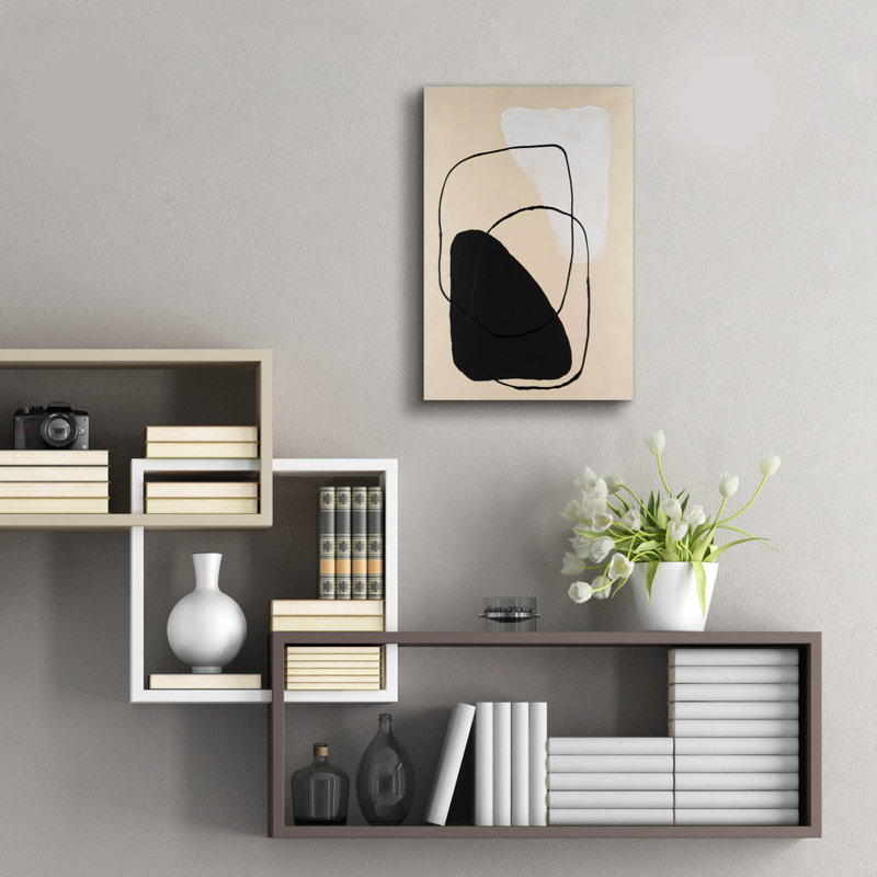 Art mural en verre Ivy Bronx «Avant Mod Ii» par Vanna Lam, H 24 po x l 16 po x P 0,2 po