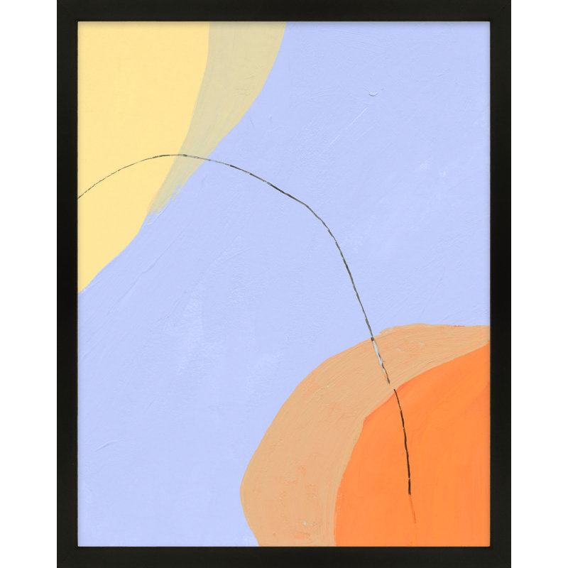 Ellipse 1 par Andrea Stokes - Art mural encadré, Cadre noir, H 20 po x l 16 po x P 1,25 po