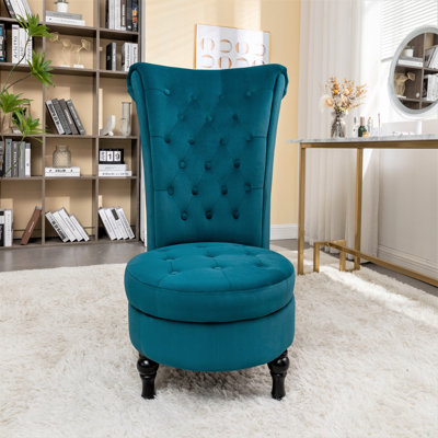 Fulviah Velvet Slipper Chair